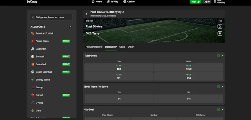 betway featured screenshot