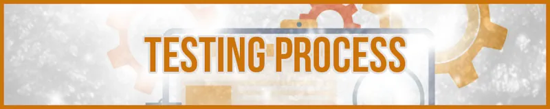 Testing Process banner