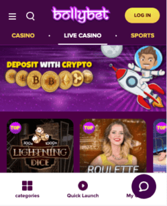 bollybet crypto deposits